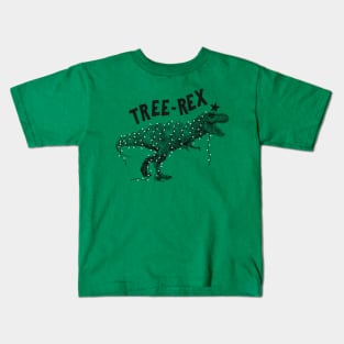 Tree-Rex Dinosaur Christmas Kids T-Shirt